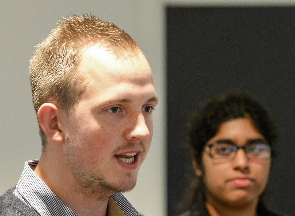 24-årige Lasse Brunhøj Jensens mål med sin deltagelse i Ungdommens EU Topmøde næste weekend er at få flere unge til at engagere sig i EU og stemme til Europaparlamentsvalget 25. maj. Arkivfoto: Michael Bygballe <i>Michael Bygballe</i>