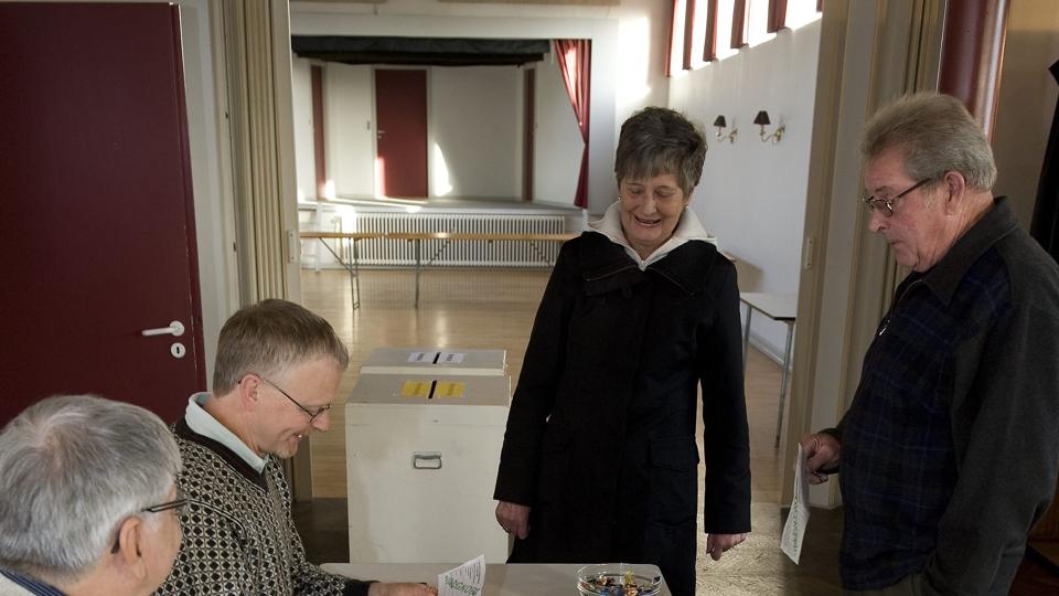 Valgstedet i Thorup er et af de fem små valgsteder, der droppes til EU-valget 25. maj.Arkivfoto Kurt Bering <i>Kurt Bering</i>