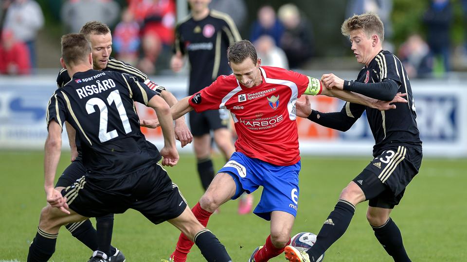 Scene fra kampen i maj sidste år, hvor AaB blev danske mestre. AaB håber på lige så god oplevelse denne søndag. Arkivfoto: Lars Pauli <i>Lars Pauli</i>