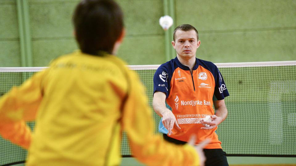 Vendsyssel Elite Badminton vil have flere danskere i den trup, som i øjeblikket eksempelvis tæller Peter Mikkelsen. Foto: Claus Søndberg