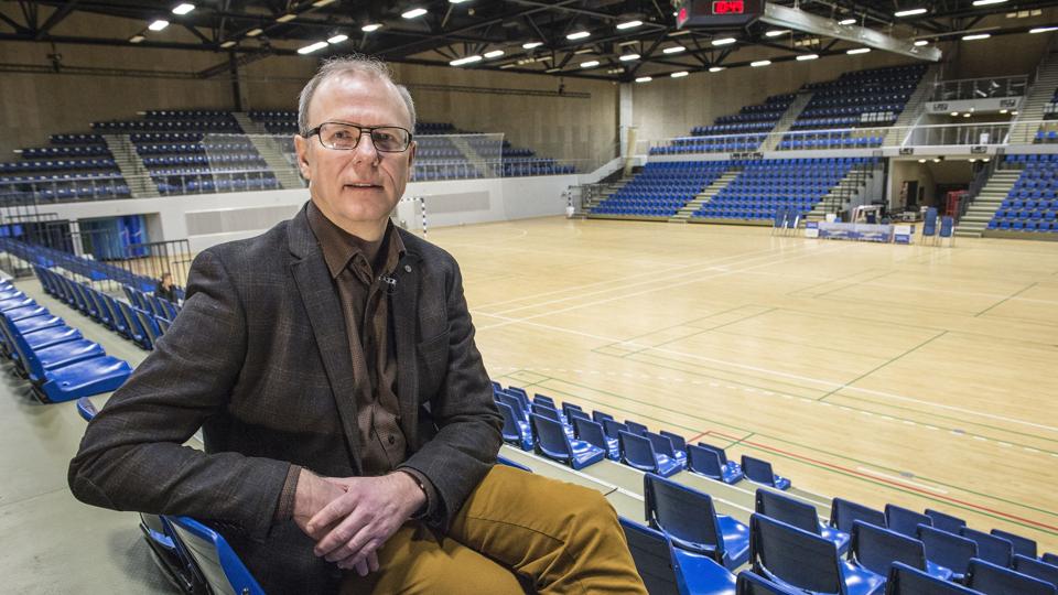Arena Nords direktør, Per Malmberg, kan se frem til en fyldt Arena Nord, når der spilles VM-kampe i december.Arkivfoto: Peter Broen