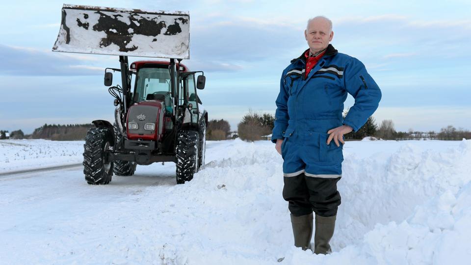 Det var et rent tilfælde, at ?Torben Nielsen fandt den ?demente mand, der var gået ud i det isnende kolde vintervejr - han forstår ikke, at man ikke kan gøre mere for at holde demente inde, så de ikke gør ?skade på sig selv. ?Foto: Bente Poder