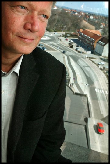 Egentlig mener erhvervsdirektør Bo Geertsen ikke, at det går så dårligt i Hjørring Kommune - men udfordringer er der alligevel rigeligt af.Foto: Martin Damgård <i>Pressefotograf Martin Damgård</i>