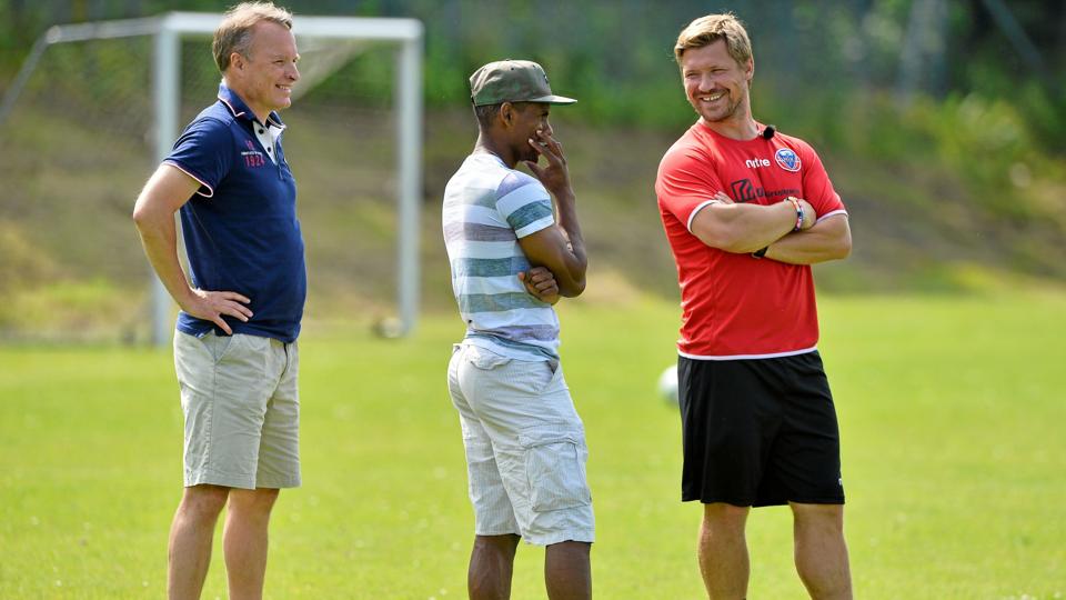 Blandt andre Quincy Antipas på se til fra sidelinjen lidt endnu. Arkivfoto: Claus Søndberg