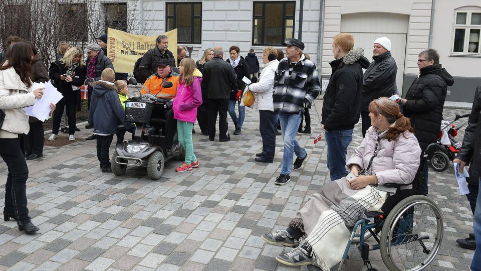Klemte Borgere markerede tidligere deres utilfredshed ved en demonstration i Aalborg. Arkivfoto: Michael Bygballe <i>Michael Bygballe</i>