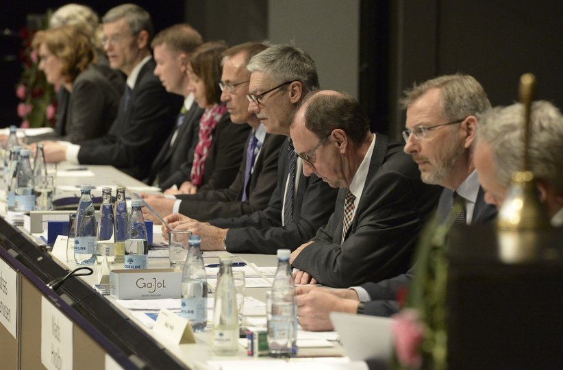 Foto Michael BygballeGeneralforsamling i Nørresundby Bank <i>Michael Bygballe</i>