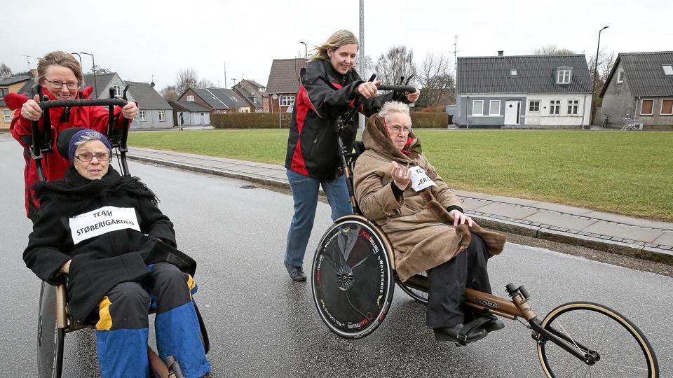 Team Støberigården træner til Jernvilje-løbet, der afvikles lørdag. Foto: Ole Geerthsen