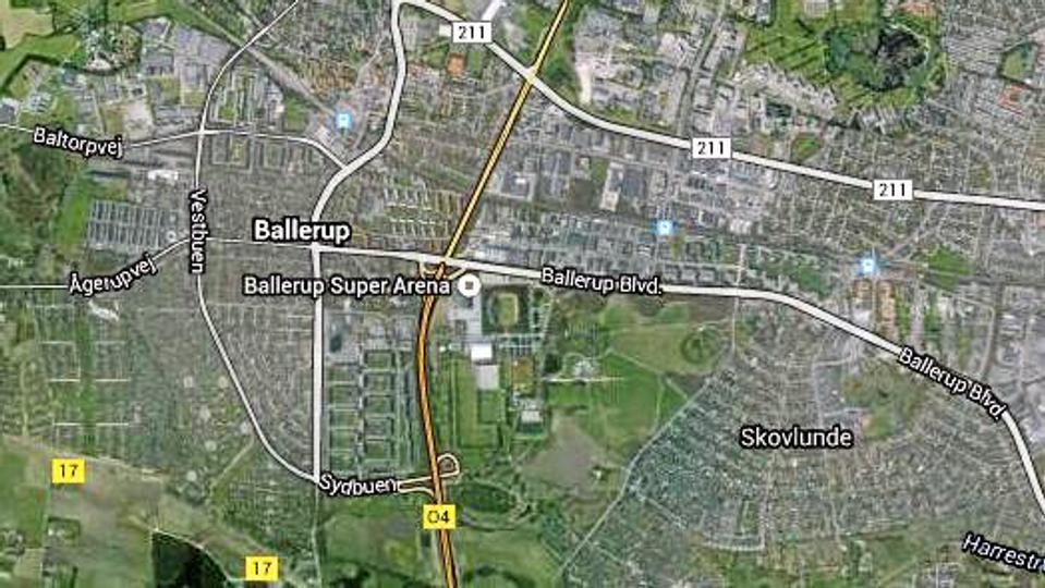 Dansk-somalier bor angiveligt i Ballerup men er efterlyst for terror i England. Illustration: Google Maps