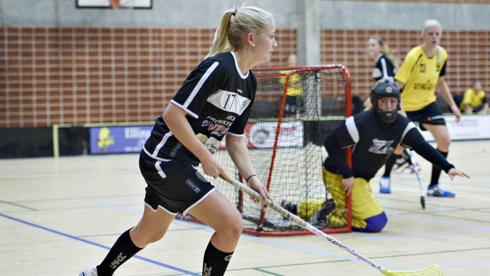 Caroline Christoffersen fra Blackhawks blev kåret til Årets Spiller i dansk floorball.Arkivfoto: Bente Poder