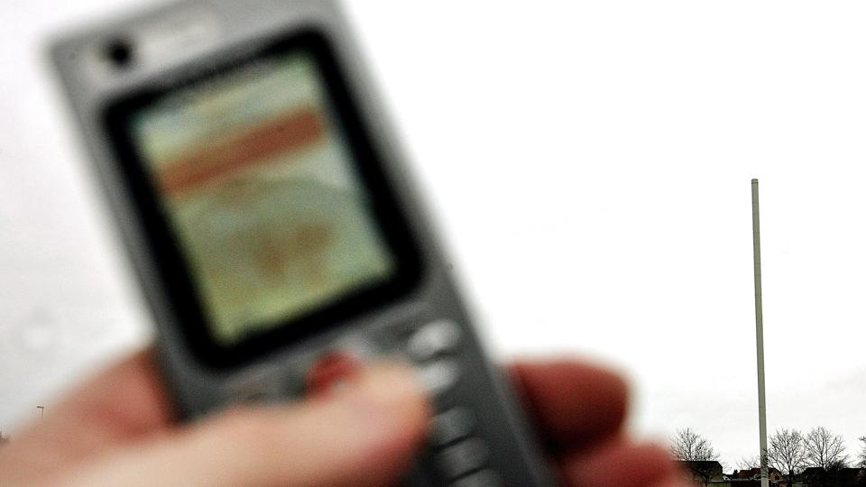 Hvis der skal være en chance for at finde demente med gps, så skal der være god mobildækning. Foto: Claus Søndberg <i>Pressefotograf Claus Søndberg</i>