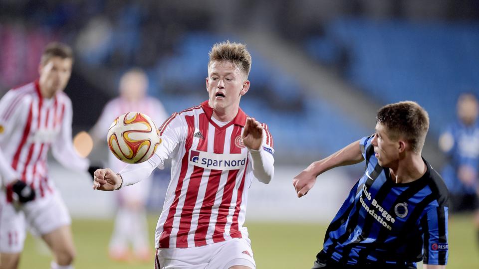Nicolaj Thomsen kommer ikke i kamp mod Brøndby. Foto: Lars Pauli <i>Lars Pauli</i>