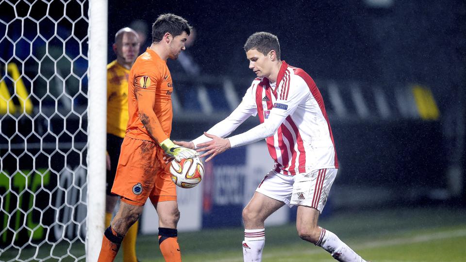 Nicklas Helenius scorede på straffe efter 71 minutter. Foto: Lars Pauli <i>Lars Pauli</i>