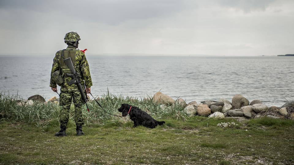 Arkivfoto fra Hjemmeværnsøvelse på Gjøl Havn. Foto: Martin Damgård