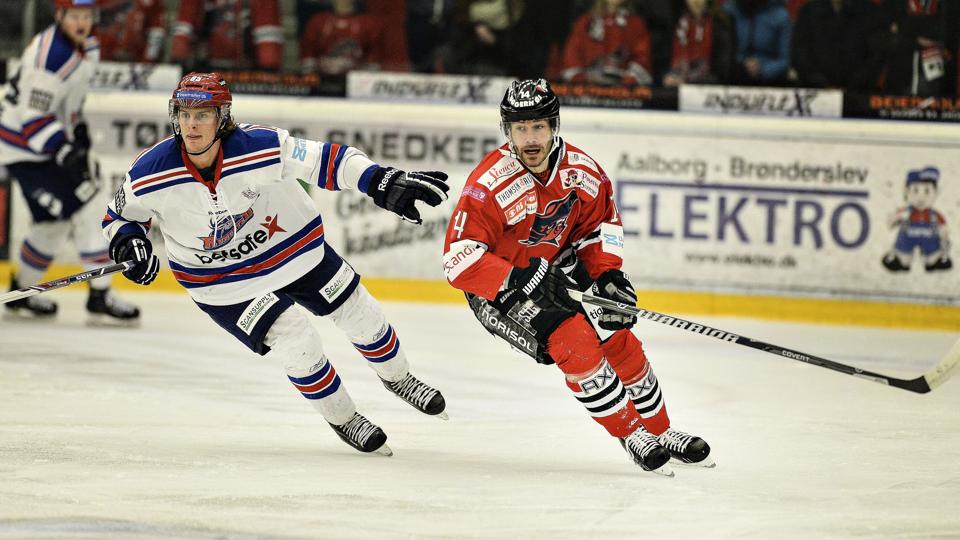 Bjarke Møller (th.) var en glad mand efter sejren over Rungsted. Foto: Bent Bach <i>Hans Ravn</i>