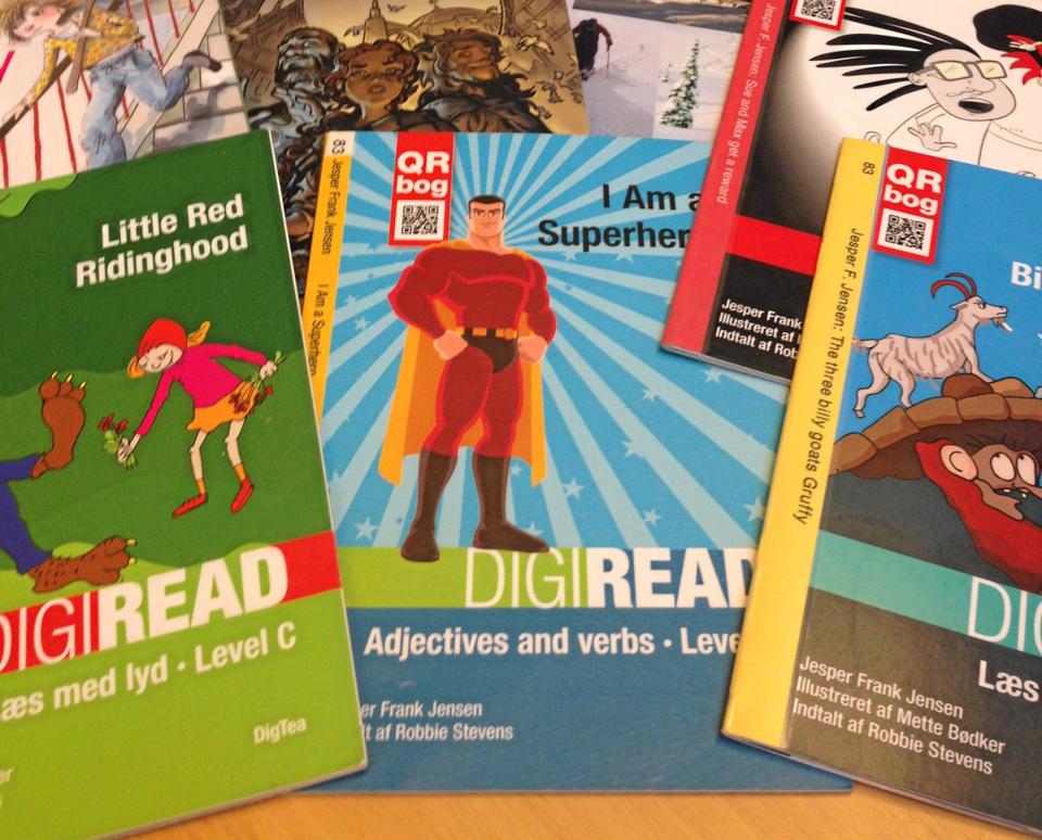 Engelskbøger for 7-8-årige kan man nu finde flere af på biblioteket. Privatfoto