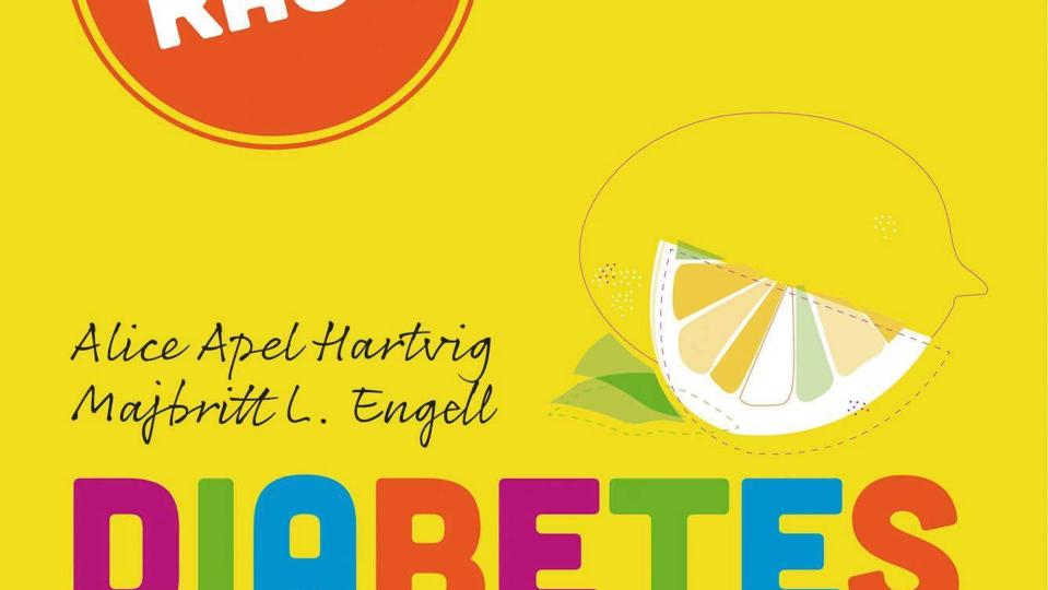 "Diabeteskuren" er skrevet af Alice Apel Hartvig og Majbritt L. Engell. Udgivet på Gads Forlag. Forside fra bogen.
