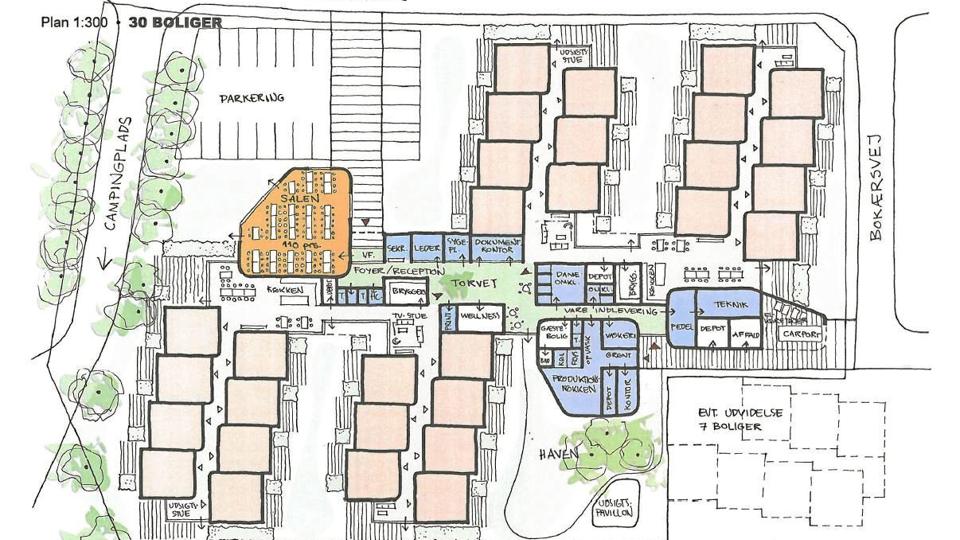 KPF Arkitekter er klar med skitser og ideoplæg til det nye friplejehjem i Asaa.