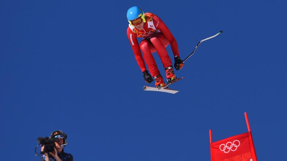 Christoffer Faarup endte blot 4.19 sekunder efter den schweiziske vinder i lørdagens styrtløb. Arkivfoto: Fabrice Coffrini/Scanpix <i>Scanpix Denmark</i>