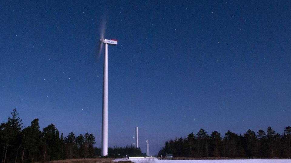 Roen har sænket sig over testcentret både i en frostklar nat med måneskin og i det hele taget, for protesten mod centret er afløst af interesse for den udvikling, det har skabt - blandt andet i områdets natur. ?Foto: Jens Fogh-Andersen