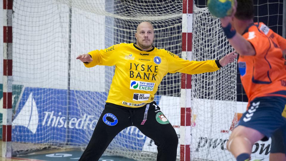 Dane Sijan står også på mål for Mors-Thy Håndbold i næste sæson. Arkivfoto: Bo Lehm