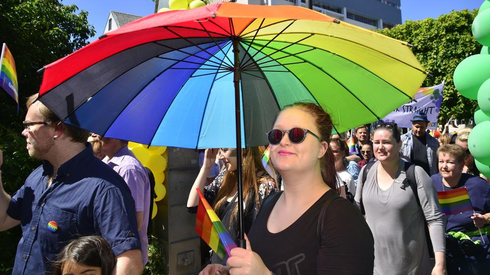 Billede fra sidste års Aalborg Pride. Arkivfoto: Thomas Gaardsmand