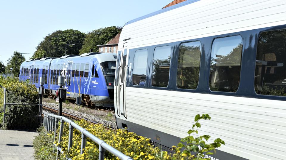 I 2017 overtager de blå tog fra Nordjyske Jernbaner regionaltrafikken i Vendsyssel, og DSBs gennemgående tog bliver lyntog.
Foto: Bent Bach