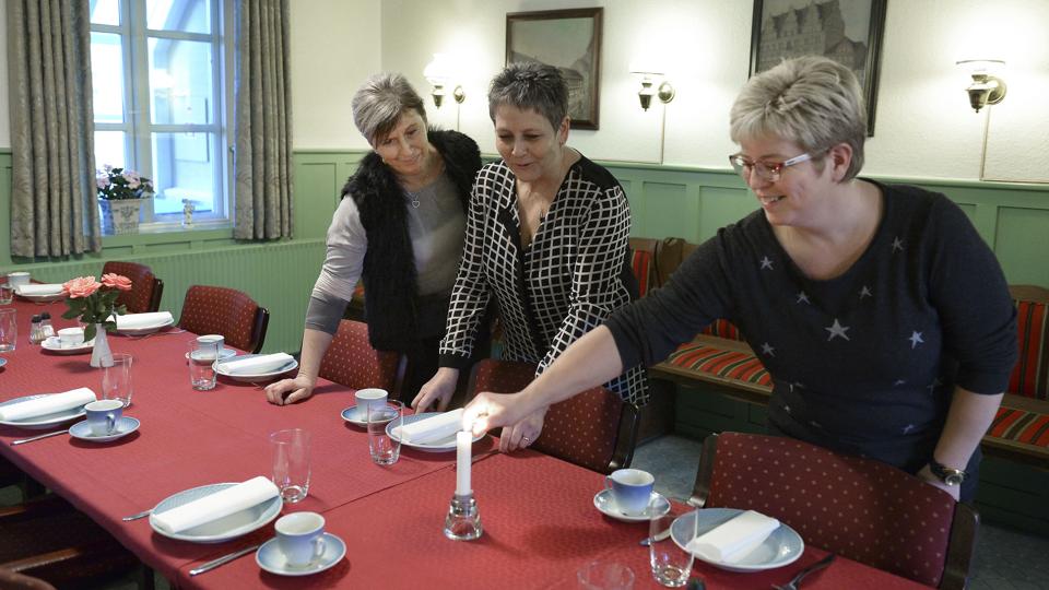 Susanne Petersen, Jonna Bodholdt og Dorthe Christensen ser frem til at forpagte Sulsted Kro, som de alle kender i forvejen på grund af deres tilknytning til lokalområdet. <i>Michael Bygballe</i>