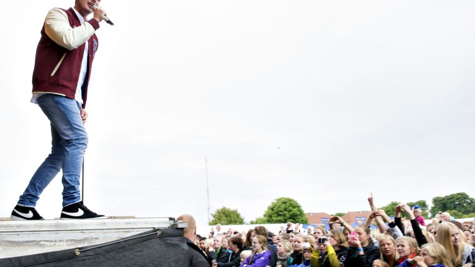 Rasmus Seebach har optrådt ved Thy Rock flere gange tidligere - her et billede fra 2014. Arkivfoto: Henrik Louis