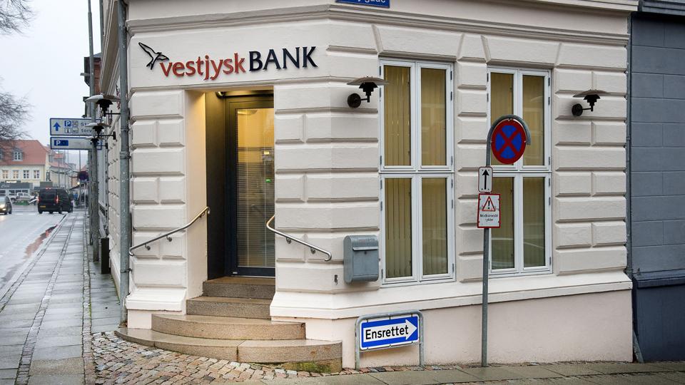 Per 1. december overtages Vestjysk Banks afdeling i Thisted af Sparekassen Thy. Foto: Peter Mørk <i>Foto: Peter Mørk</i>
