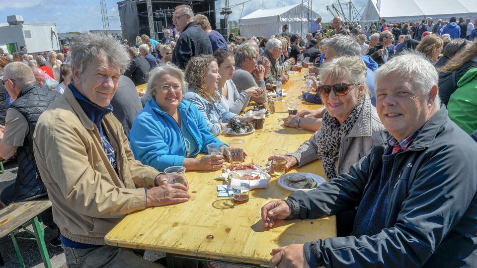 Skaldyrsfestivalen fylder hvert år havnen i Nykøbing. Sidste år besøgte 14.000 festivalen.
Arkivfoto: Diana Holm <i>Foto: Diana Holm</i>