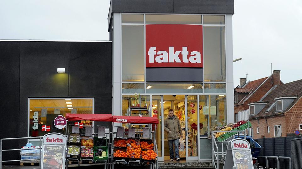 En kvinde truede søndag formiddag med kniv i Fakta på Kastet i Thisted. Men udbyttet blev et beløb på under 100 kroner. Arkivfoto <i>Foto: Peter Mørk</i>