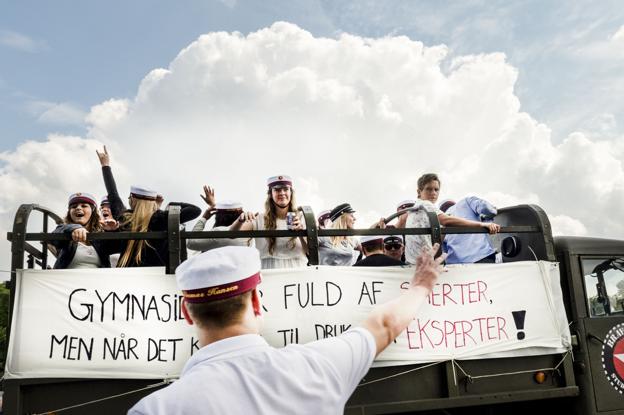 Studentervogne i alle udformninger fylder snart Aalborgs gader med glade stemmer. Arkivfoto: Henrik Bo <i>Foto: Henrik Bo</i>