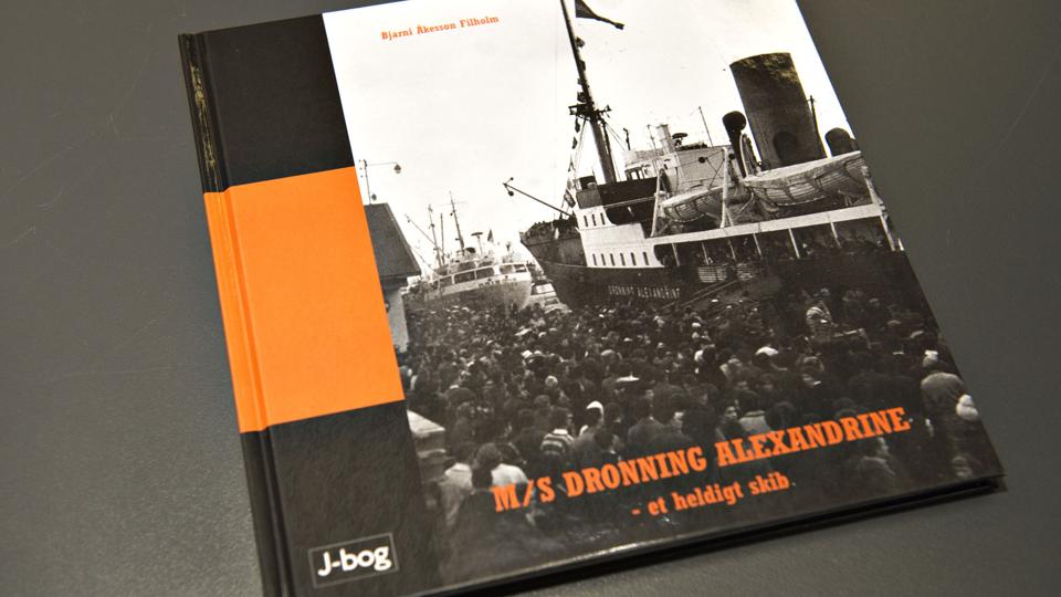 Bjarni Åkesson Filholms nyeste bog hedder ”MS Dronning Alexandrine”. Foto: Hans Ravn <i>Hans Ravn NORDJYSKE Medier</i>