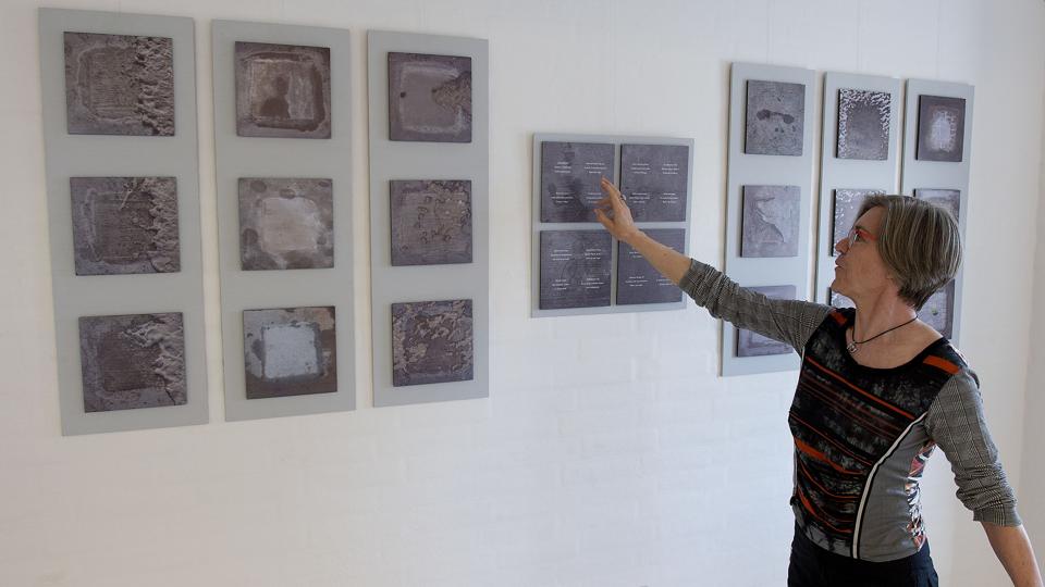 Birgit Bach har udvalgt fotoerne ud af i alt omkring 2000 optagelser, og så har hun skrevet 64 haikudigte til. <i>Foto: Peter Mørk</i>