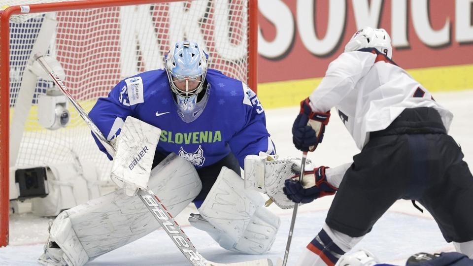Ishockey-VM: Slovensk nederlag sikrer Danmark redning Foto: POLFOTO/AP <i>AP</i>