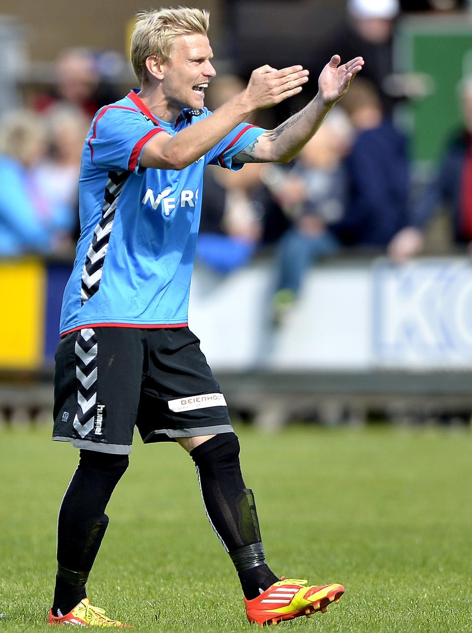 Martin Pedersen spiller pt. for Jammerbugt FC. Han bliver Skolecenter Jetsmarks nye fodboldtræner. Arkivfoto: Torben Hansen <i>Foto: Torben Hansen</i>