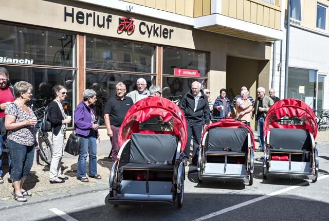 19. september arrangeres der fælles udflugt til Sæby med fire rickshaws.Arkivfoto