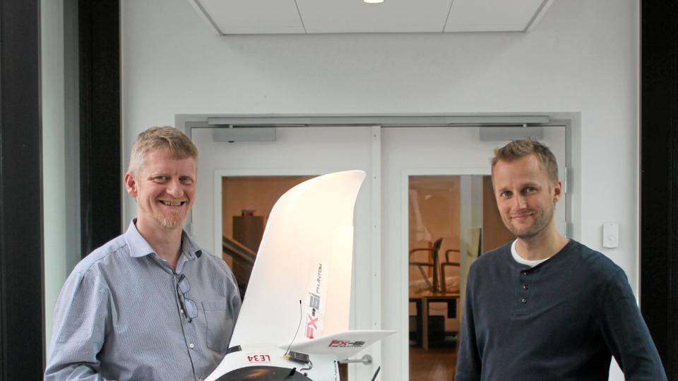 Til venstre Søren Aage Nørmølle og til Martin Thorhauge. De er begge to partnere og landinspektører i LE34.