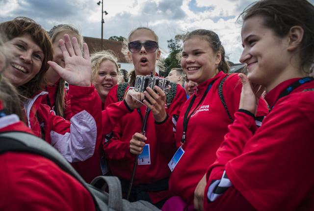 1100 atleter indtager byens gader, når ungdomslegene afholdes i Aalborg for 12. gang. Arkivfoto: Martin Damgård