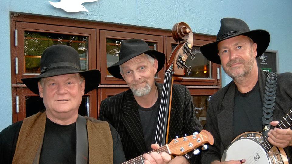 Bandet The Muleskinners giver koncert i Kassehuset i Glyngøre 1. maj. Foto: PR