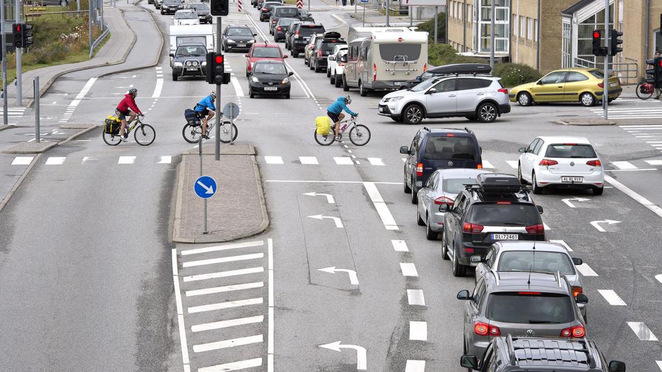 Nordjyderne er helt i bund når det gælder om at vælge miljøvenlige transportformer. Foto: Hans Ravn