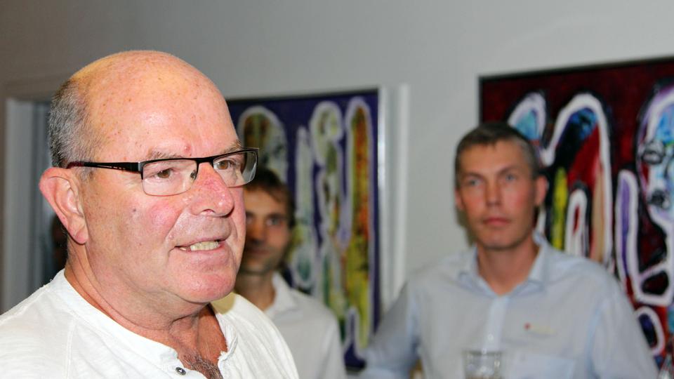 Mogens Skærbæk fra lokalforeningen håber, man vil tage godt i mod indsamlerne i morgen. Arkivfoto