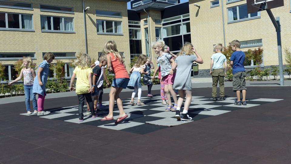 Ved skoleårets start 2013 var byggeriet på Skolegades Skole færdigt. Arkivfoto: Kurt Bering <i>Kurt Bering</i>