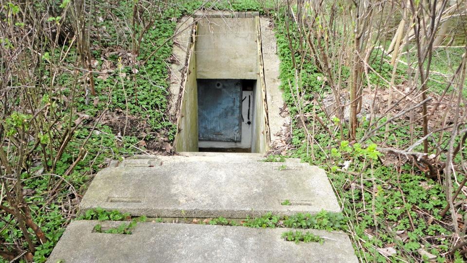 Nedgangen til beskyttelsesrummet. Privatfoto