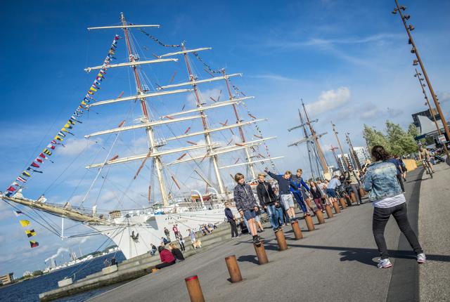 Det er sjette gang, du kan opleve Aalborg Regatta. Arrangementet holdt pause i 2015 og gør det også næste år, når Aalborg igen er vært for The Tall Ships Races. Arkivfoto: Martin Damgård