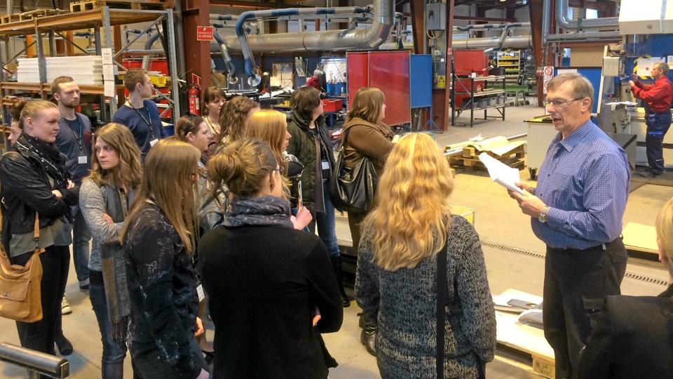 Virksomhedsbesøg fra tidligere Tour de Hjørring. Privatfoto