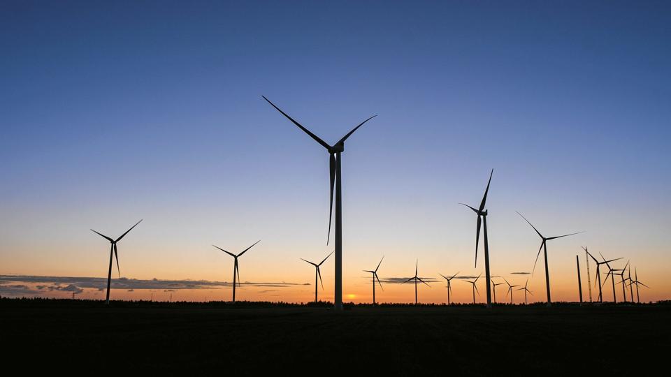 De 22 møller i Klim Vindmøllepark laver strøm nok til 64.000 husstande. Foto: Michel Rasmussen, Baghuset/Vattenfall <i>Michael Bo Rasmussen / Baghuset</i>