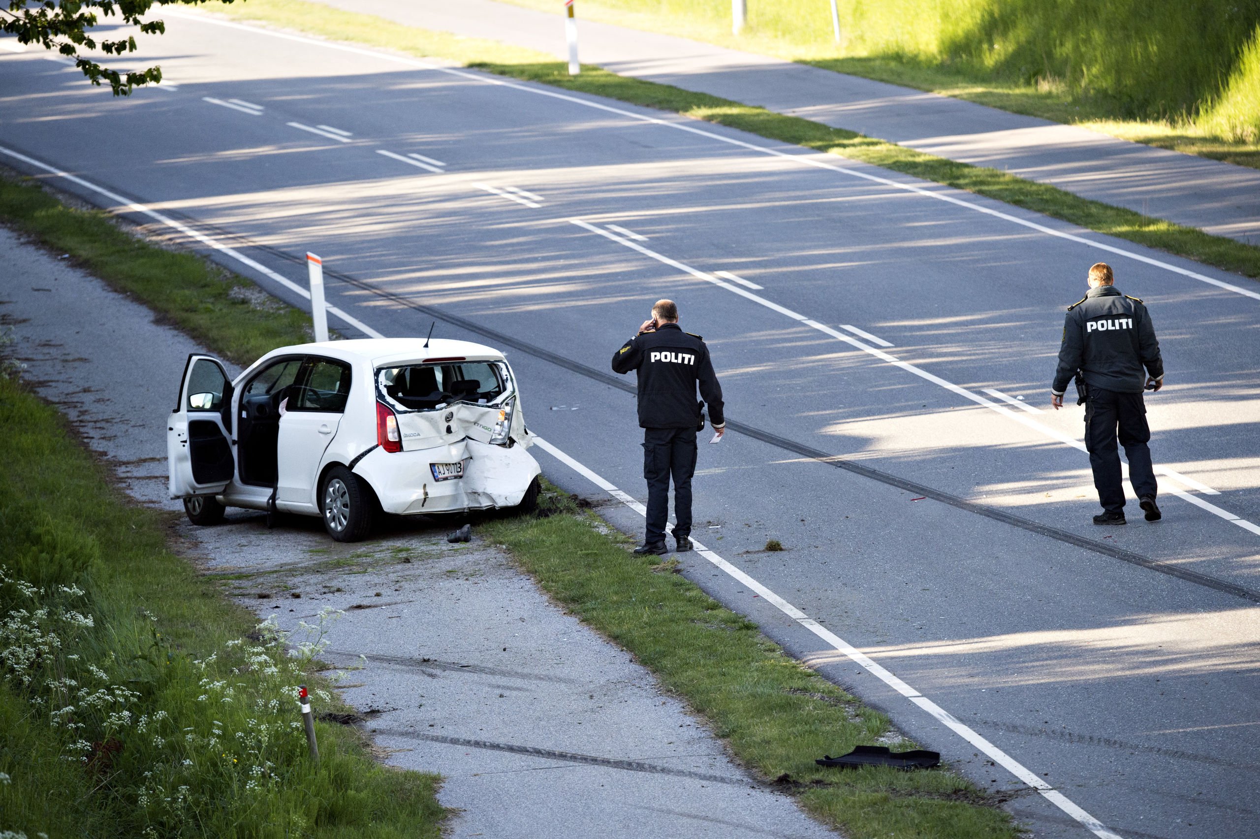 46-årig uheldsbilist kørte alt for stærkt