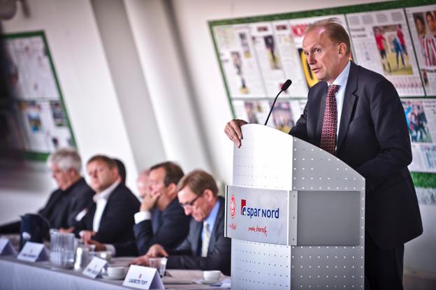 Finn V. Nielsen står som direktør i spidsen for kontorforsyningsgiganten Daarbak Redoffice. I offentligheden er han nok mest kendt, fordi han tidligere har været bestyrelsesformand i fodboldklubben AaB. <i>Arkivfoto: Martin Damgård</i>