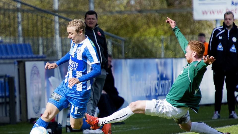 Topscorer Mikkel Agger stod bag udligningen til 1-1. Arkivfoto: Peter Mørk <i>Foto: Peter Mørk</i>
